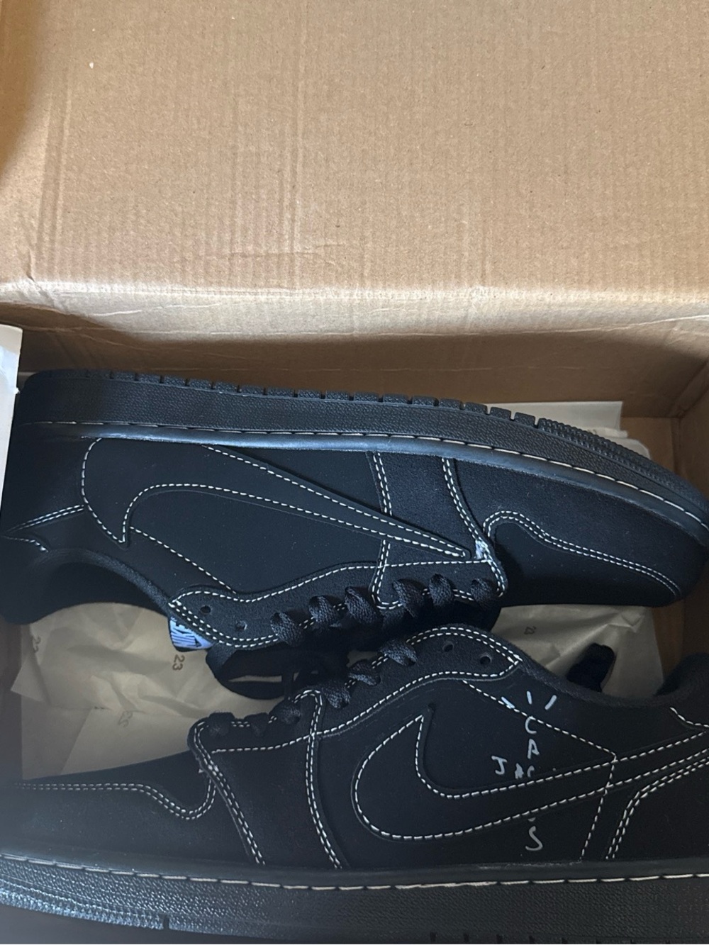 travis scott jordan 1 low black phantom